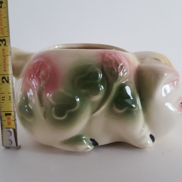 Vintage Ceramic Sleeping Pig Planter Small - Picture 11 of 13
